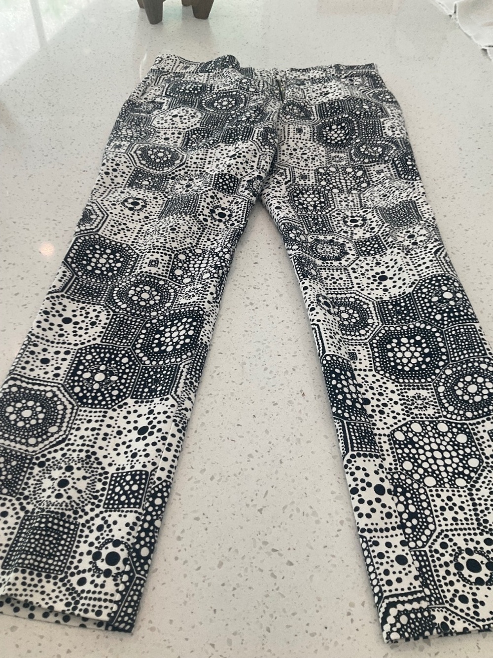 Mr Turk Mod Pattern Black and White Pants Size 30